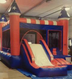USA Front Slide Bounce House