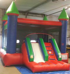 Red Front Slide Castle Bounce House